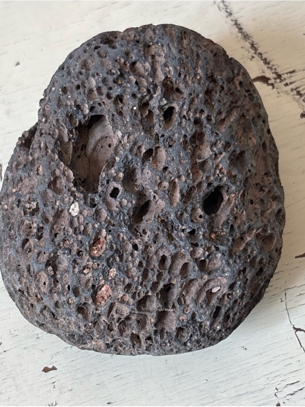 Porous Lava Rock Decorative Stone - Dark Brown 4.5”